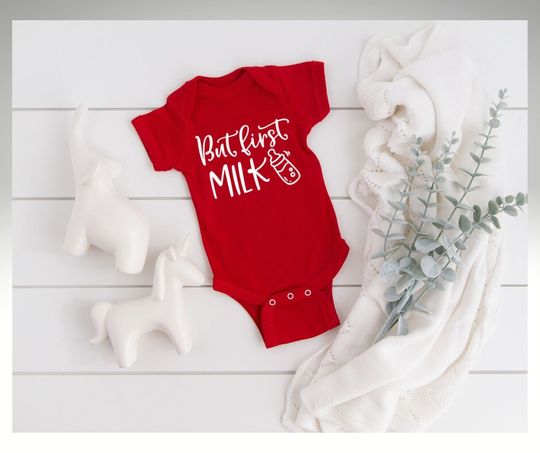 Discover But First, Milk, funny Infant Screen Print Transfer white ink, plastisol transfer, baby shirt transfer, baby screen print, infant screens