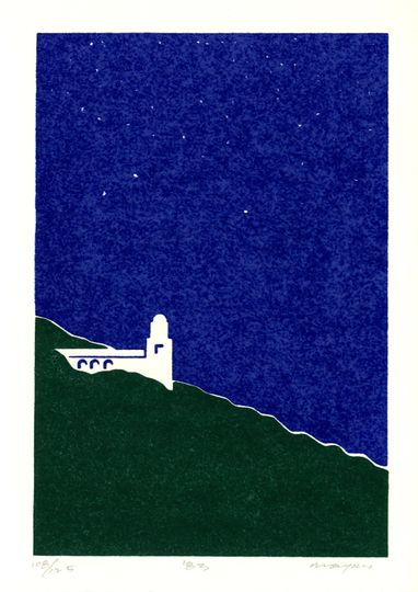 Discover Beautiful, Hand Screened, Signed Serigraph, Christmas Card Art
