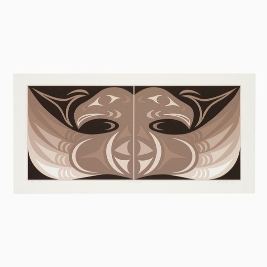 Discover Vintage 1991 Susan Point Coast Salish Serigraph Two-Headed Eagle