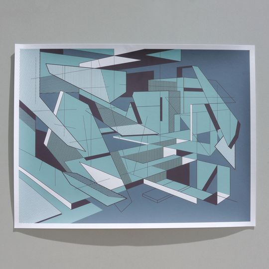 Discover Verbleib Unbekannt - 3-Color Screen-Printed Poster by Drew Etienne
