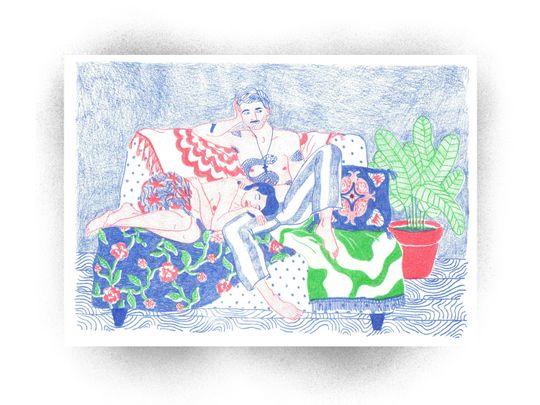 Discover Sunday - riso print