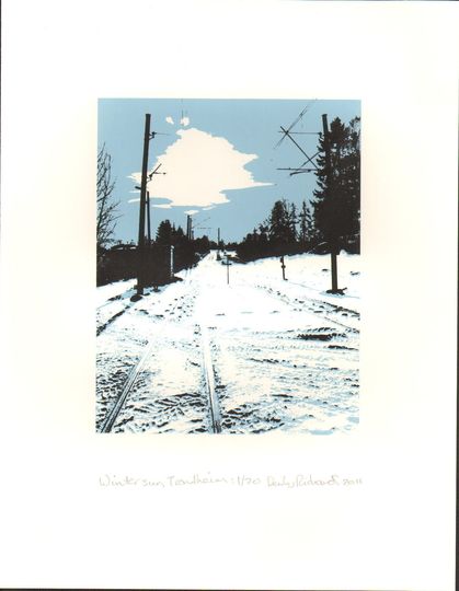 Discover Winter sun in Trondheim : a limited edition silkscreen print