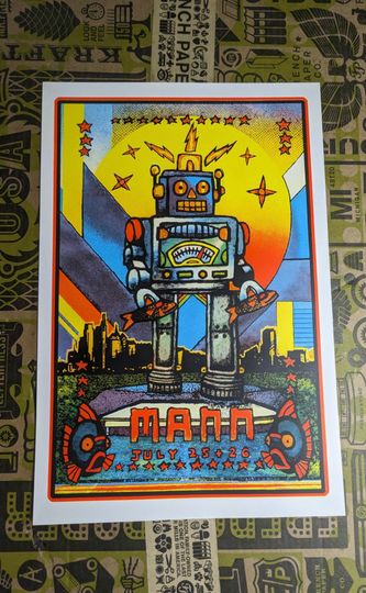 Discover Phish MANN poster tour print