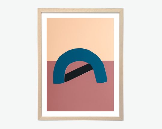Discover Handmade 4 colour Abstract Screenprint | Fictionality #4