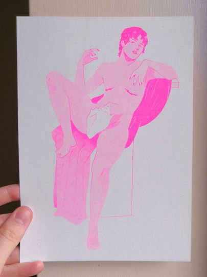 Discover Conch - A5 Risograph Print
