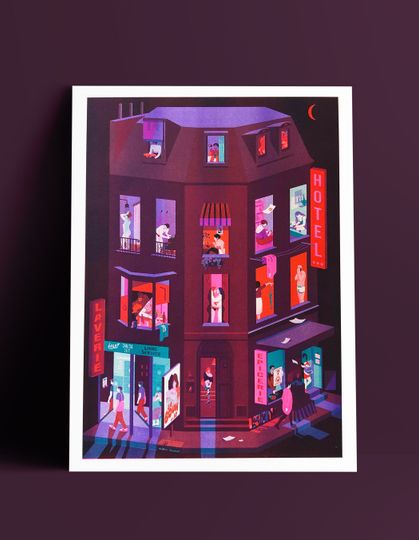 Discover The building without curtains - Risography
