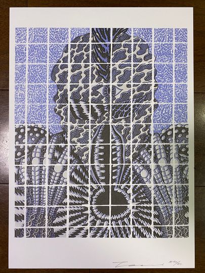Discover Water Punk RISOGRAPH Poster 2 color 11.8" x 16.5" (297mm x 420mm) Limited 40 + A.P. (Sea Mail to certain counties)