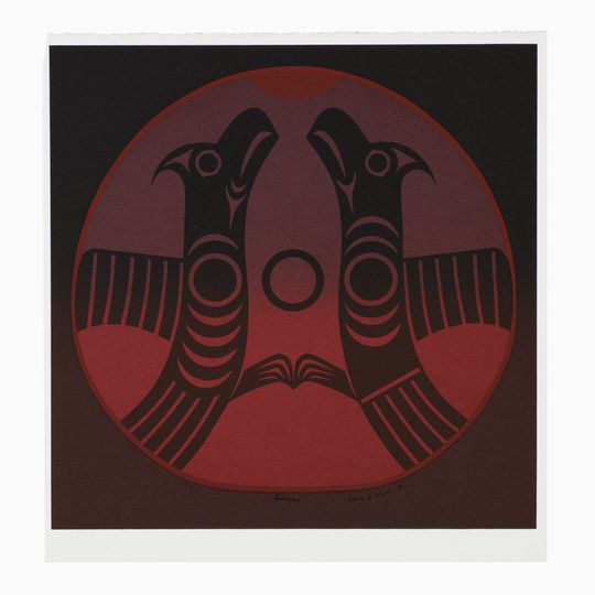 Discover Vintage 1991 Susan Point Coast Salish Serigraph Harmony