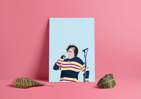 Discover The 1975 Print featuring Matty Healy, The 1975, Matty Healy, music print, bedroom print, music print