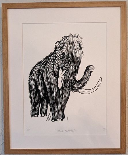 Discover Woolly Mammoth Wall Art Screenprint
