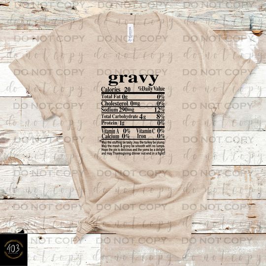 Discover Thanksgiving Gravy DTF Transfer - Ready to Press