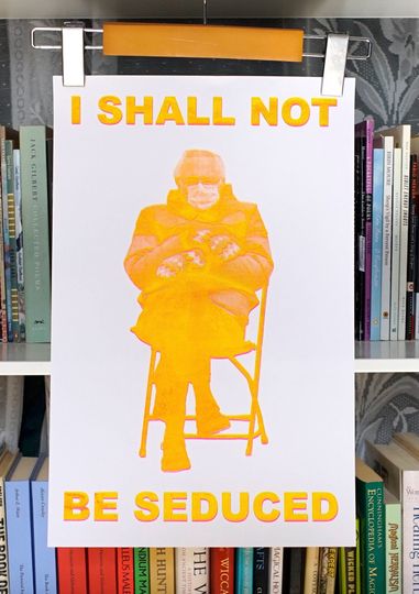 Discover Bernie Sanders Risograph Poster by Jessica Bebenek