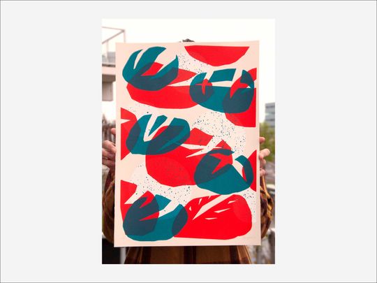 Discover Handmade screen print 'Breadlove'