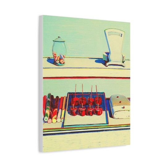 Discover Candy Counter Wayne Thiebaud Canvas Art