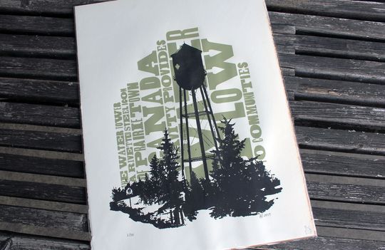 Discover Water Tower Signed and Numbered Silkscreen Print