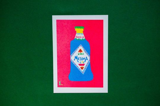 Discover A risograph print of a packaging Beer Messina A5 | Small risoprint, risograph, Color, illustration,  Primary, packaging riso print