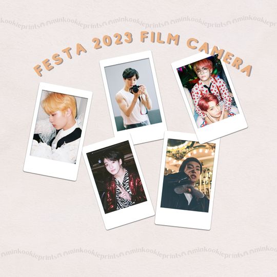 Discover Festa 2023 Film Camera Photo Instax Prints | Kpop Instant Fujifilm Prints with Freebies / Photocards | minkookieprints