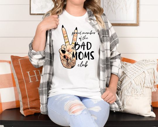 Discover Bad Mom Club DTF Transfer for Fun Apparel