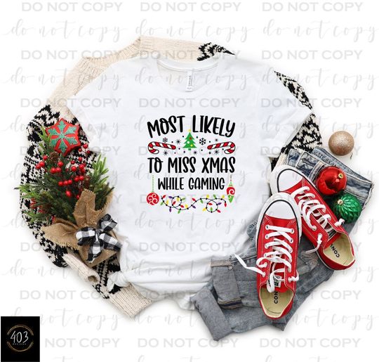 Discover Missing Christmas While Gaming DTF Transfer