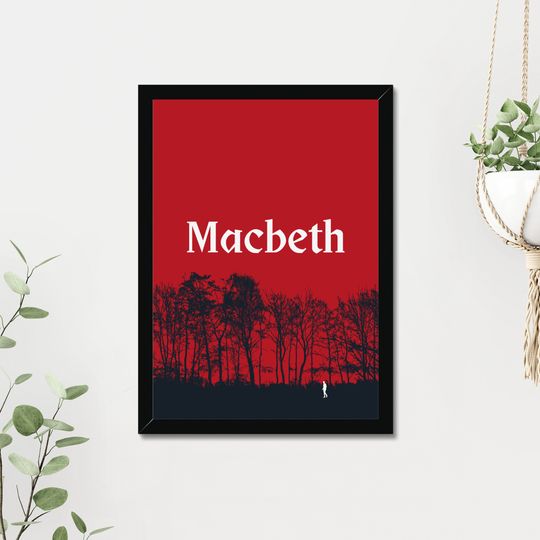 Discover Macbeth Art Print - William Shakespeare, The Globe Theatre, London. Framed or Unframed. A4/A3/A2