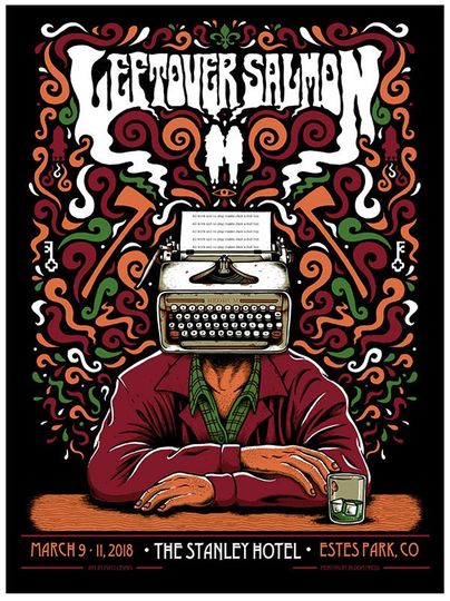 Discover Leftover Salmon - Estes Park CO - 2018 - gigposter
