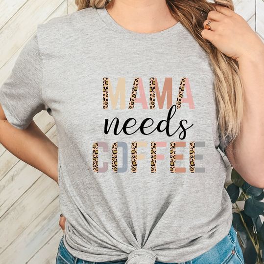 Discover mama needs coffee - DTF Transfer ready to press -24 hour turnaround timeframe