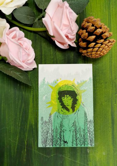 Discover Santes Gwanwyn Riso print
