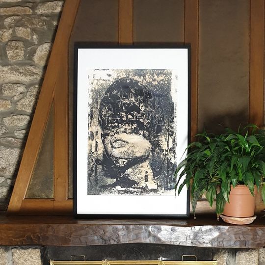 Discover Signed Poster - Dusk - VHILS (Alexandre Farto) - Limited Edition of 250 copies - Hand-enhanced screen print - 2020