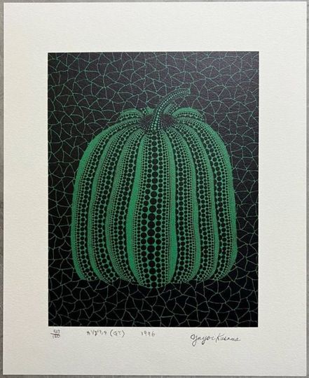 Discover Yayoi Kusama (JAPAN, B. 1929) Pumpkin (GT) screenprint with certificate