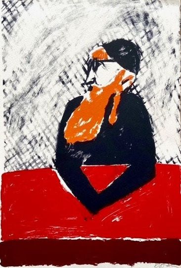 Discover Original Portrait-Screen Print for Home Decor - Original Artwork - Wall Art-Graphic-Handprinted-Print-Williamsburg New York City