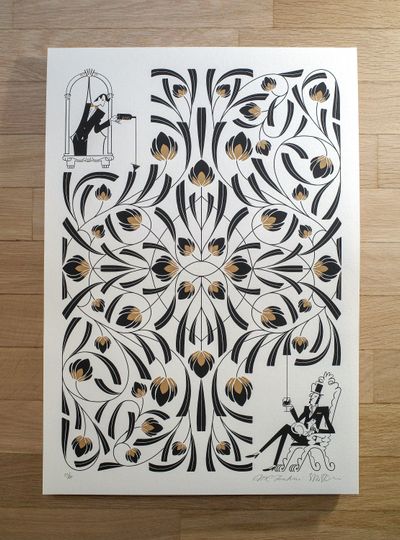 Discover SOMMELIER - Signed and Numbered Silkscreen Print by Simone Massoni & Maria Chiara Fantini