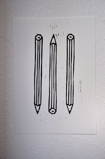Discover handmade pen woodcut pencil