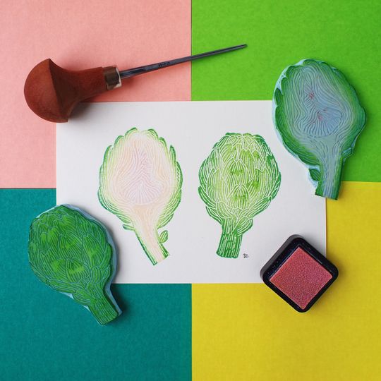 Discover Even Artichokes Have Hearts - Original Handprint