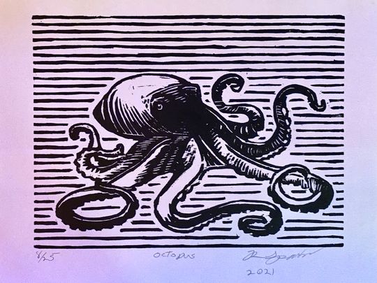 Discover Octopus limited edition of 25 prints