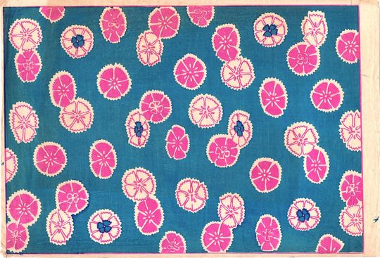 Discover Japanese antique woodblock print, Chiyogami (Paper with colored figures) 3