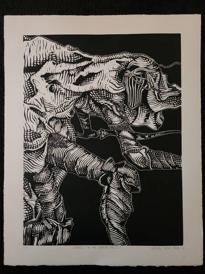 Discover DANCER of the BOREAL VALLEY - Dark Souls 3 - handmade linoprint