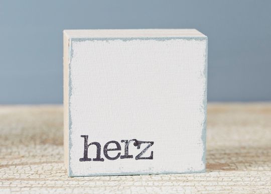 Discover Mini text plate "heart"