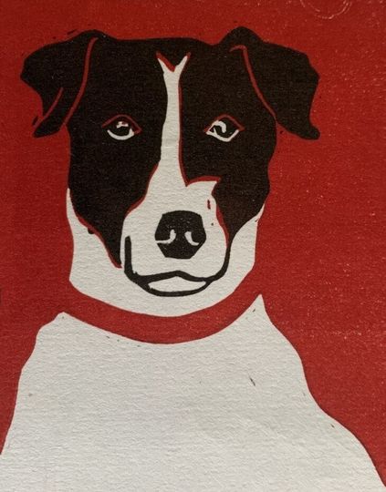 Discover Lino print - Jack Russell