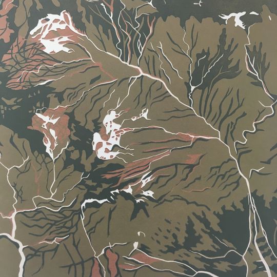 Discover Kinder Scout, Peak District - original linoprint