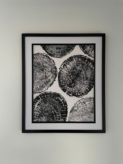 Discover Woodcut Print, Original Artwork, Housewarming Gift, Interior Decor, Nature Inspired, Home Decor, Accent piece, Natural World, Tree Rings
