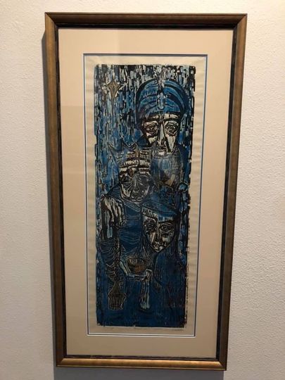 Discover 3 Kings Woodblock Print, Vintage Woodblock, Religious, Art, Gothic, Ink, unframed,