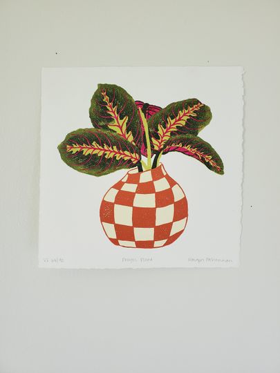 Discover Prayer Plant | Linocut Print | Wall Art