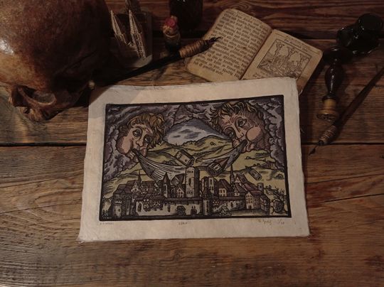 Discover Hand-coloured print// Zorn