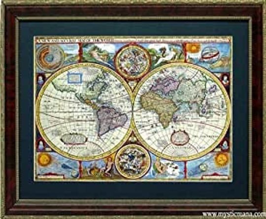 Discover Framed Old World Map By John Speed