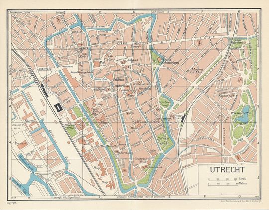 Discover 1961 Utrecht Netherlands Vintage Map