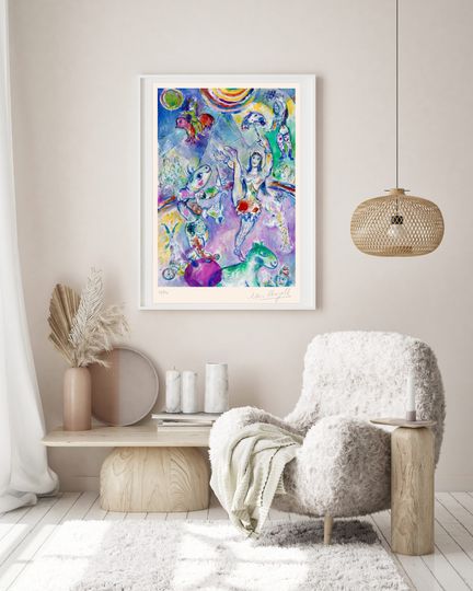 Discover MARC CHAGALL 'The Circus' - Original Signed Lithograph with Certificate of Authenticity