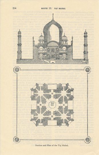 Discover 1959 Taj Mahal India Vintage Print