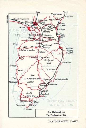 Discover 1974 Izu Peninsula Japan  Vintage Map