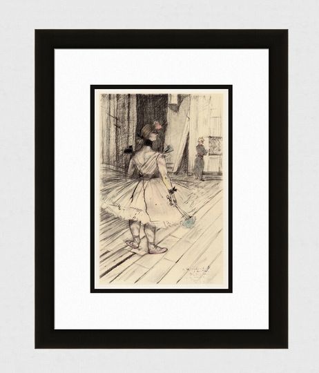 Discover 1952 Toulouse LAUTREC Limited Edition Lithograph "Ballerina Behind the Scenes" Framed Signed COA