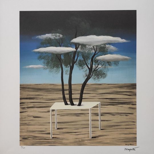 Discover Ren Magritte - The Oasis (L'oasis) - Certificate, signed